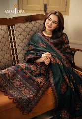 Swagiwear Asim Jofa, unstitched 3 piece Dhanak sequence embroidered suit -