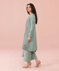 Swagiwear Sapphire, unstitched 3 piece embroidered Lawn suit.