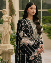 SwagiWear - Unstitched Luxury Lawn Heavy Embroidered 3PC Suit - Sw1346