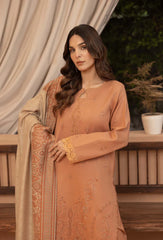 Swagiwear Bin ilyas - Winter 3PC Dhanak Embroidered Suit -