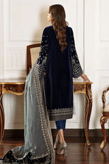 Swagiwear Baroque- Winter 3PC Velvet Embroidered Suit -