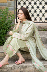 Swagiwear Bareeze 3PC Lawn Embroidered Suit -