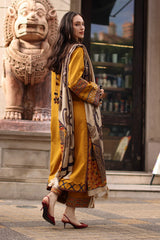 Charizma - Winter 3PC Dhanak Embroidered Dress - Sw1551