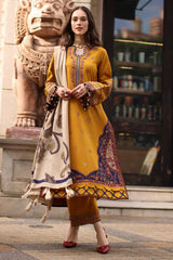 Charizma - Winter 3PC Dhanak Embroidered Dress - Sw1551