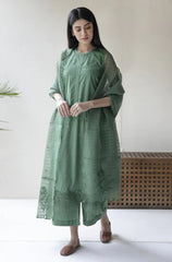 Swagiwear Dyot - 3PC Lawn Heavy Embroidered Shirt.