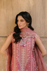 Swagiwear Hussain Rehar - 3PC Lawn Embroidered Suit -