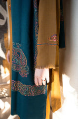 Swagiwear Asling - Winter 3PC Dhanak Embroidered Suit -