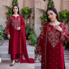SwagiWear - 3PC EMBROIDERED LAWN SUIT - Sw1340