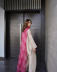 Swagiwear Swagiwear - 3PCs Embroidered Lawn Dress With Manaar Dupatta -