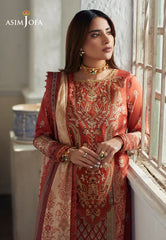 Swagiwear Asim Jofa - Summer 3PC Lawn Digital Print Dress -