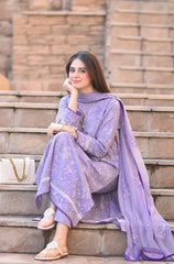 Swagiwear Breeze- 3PC Lawn Embroidered Suit -