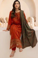 Swagiwear Mohagni - Winter 3PC Dhanak Embroidered Suit -