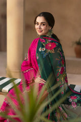 Swagiwear Rehan Rehar 3 Piece Embroidered Dhanak Suit -