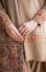 Aisling - Winter 3PC Dhanak Embroidered Suit - Sw1501