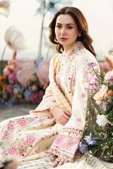 Swagiwear Qalamkaar 3PC Unstitched Lawn Embroidered ChickenKari -