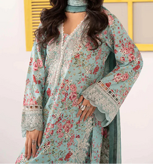 SwagiWear - Summer 3PC Lawn Digital Printed Dress - Sw1368