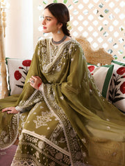 Swagiwear Jade - Winter 3PC Dhanak Embroidered Suit -