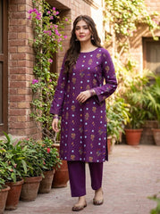 Urge_ Winter 2PC Linen Embroidered Suit - Sw1535