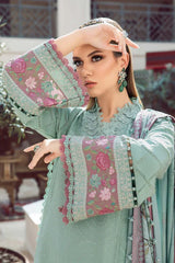 Maria B, unstitched 3 piece lawn embroidered suit Sw885