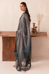 Swagiwear Winter Unstitched 3PCs Velvet Embroidered Dress With Embroidered Organza Dupatta