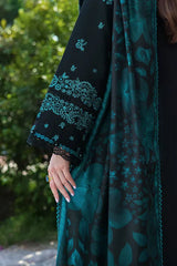 Swagiwear Bareeze 3-Piece Embroidered Lawn Dress Design with Chiffon Printed Dupatta -