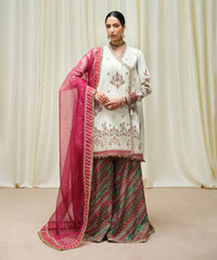 Swagiwear AsimJofa - Unstitched 3 piece Sequin embroidered Lawn suit -