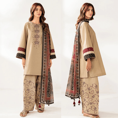 Swagiwear Jazmin - Winter 3PC Dhanak Embroidered Suit -