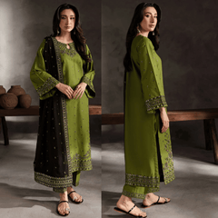 Swagiwear Urge - Summer 3PC Lawn Embroidered Suit -