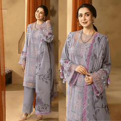 Swagiwear Swagiwear - Summer 3PC Lawn Chickenkari Embroidered Suit -