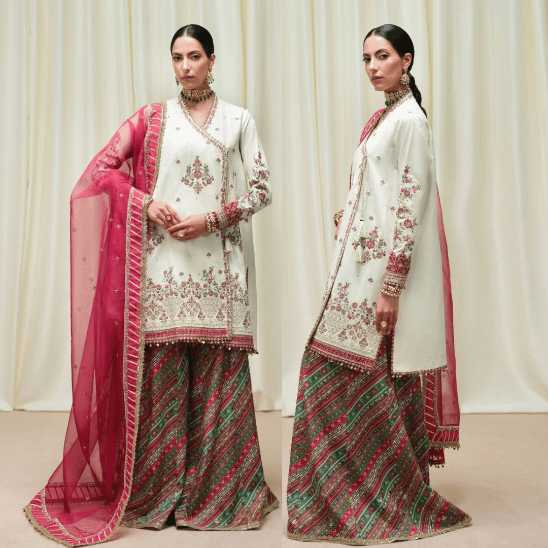Swagiwear AsimJofa - Unstitched 3 piece Sequin embroidered Lawn suit -