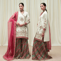Swagiwear AsimJofa - Unstitched 3 piece Sequin embroidered Lawn suit -