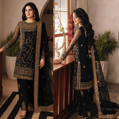 Swagiwear Asim Jofa, unstitched 3 piece Lawn sequence embroidered suit -