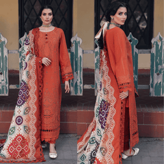 Swagiwear Nureh - unstitched 3 piece Lawn sequence embroidered suit -