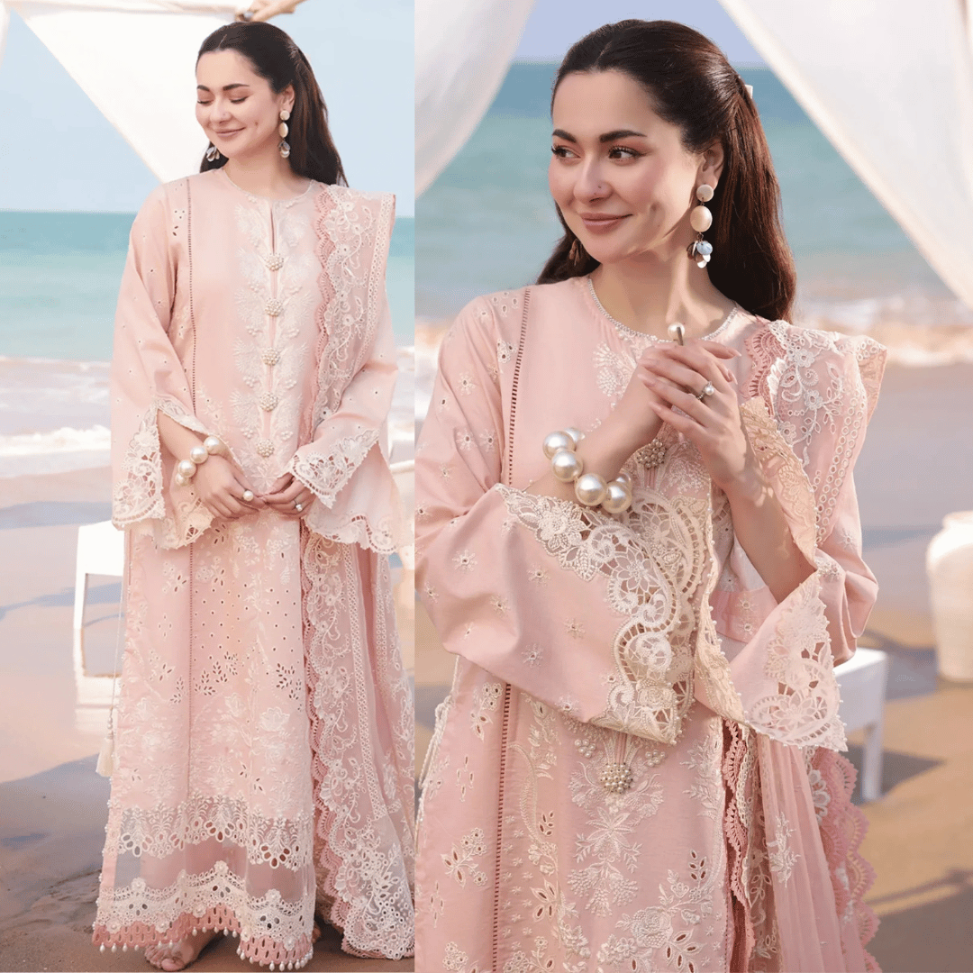 Swagiwear Chikenkari Qalamkar Embroidered 3 PC Lawn -