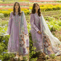 Swagiwear Maria B - 3PC Lawn Chickenkari Embroidered Suit -