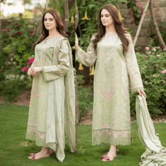 Swagiwear Bareeze 3PC Lawn Embroidered Suit -