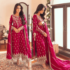 Swagiwear SUNNiA MANAHiL - 3pc Heavy Embroidered Lawn Stuff -