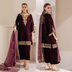Swagiwear Barouqe Micro Velvet 9000 Festive 3 Piece Dress -