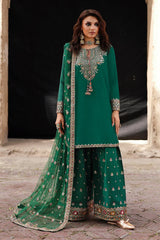 Veezal - Unstitched 3 piece embroidered summer suit - Sw1358