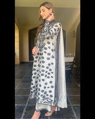 Swagiwear 3pcs Shirt embroidered Sleeve embroidered Monar embroidered Dupatta