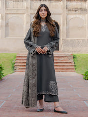 Swagiwear izel - Winter 3PC Dhanak Embroidered Suit -
