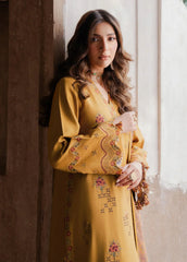 Swagiwear IZEL-3PC DHANAK EMBROIDERED SHIRT WITH COURTRAI WOOL PRINT SHAWL -