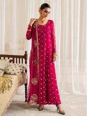 Swagiwear Iznik - Chiffon 3 Piece Sequin Embroidered Dress -
