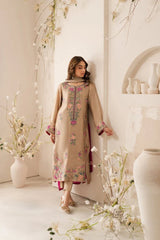 Swagiwear Lawn-3PC Embroidered Shirt with Chiffon Dupatta -