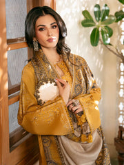 Swagiwear izel - Winter 3PC Dhanak Embroidered Suit -