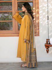Swagiwear izel - Winter 3PC Dhanak Embroidered Suit -