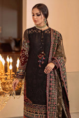 3Pc Lawn Heavy Embroidery with Embroidery Organza Dupatta. Sw495