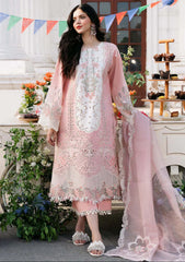 3 Piece Unstitched Heavy Embroidered Chickan Kari Lawn Suit ( Full Embroidered Organza Dupatta ) Sw926
