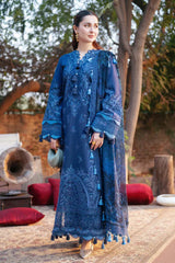 SwagiWear - Summer 3PC Lawn Chikenkari Embroidered Shirt - Sw1338