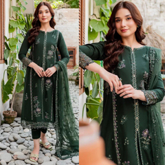 Swagiwear Batik, unstitched 3 piece embroidered summer suit.